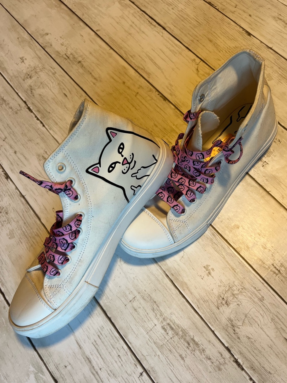 RIPNDIP Lord Nermal White Hi-Top Shoes - Picture 6 of 15